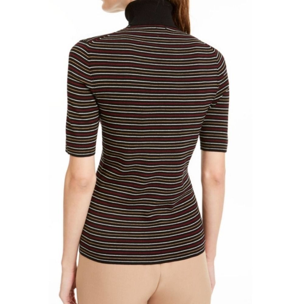 Anne Klein Striped Half Sleeve Sweater Top XS - Picture 2 of 12